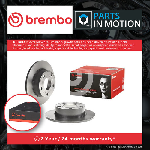 Brake discs pair solid - 2x,