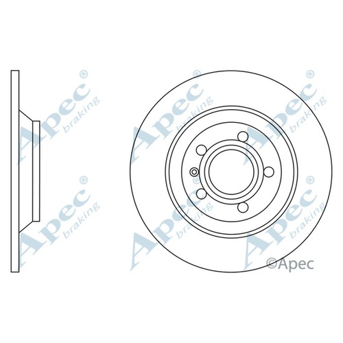 Brake discs solid - 2x,