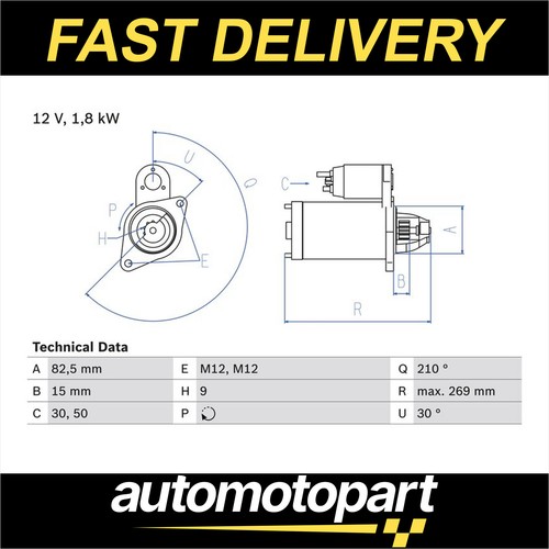 Bosch starter motor - bosch,