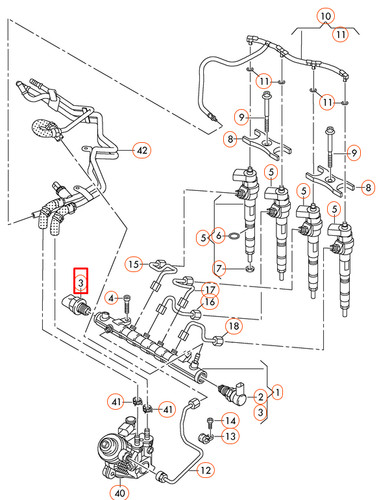 New audi fuel rail - a6,