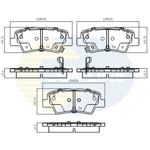 Brake pads set - set, hyundai