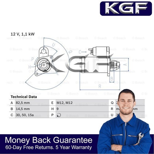 Kgf starter motor - motor, fits