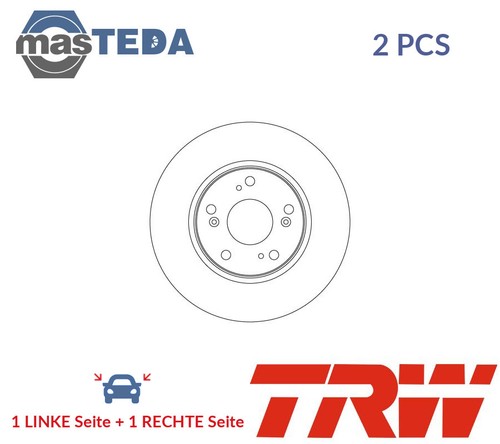 Df4610 brake discs set - brake, front